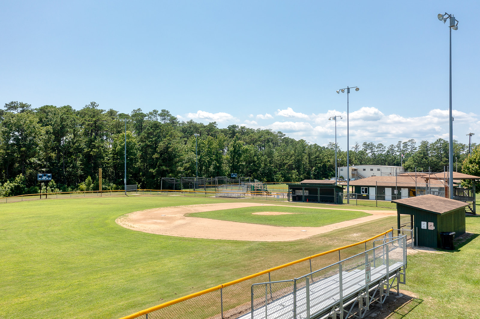 Image of the baseball fields at Wescott Park