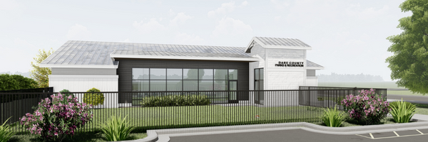 Rendering of the back of the new Roanoke Island Youth Center.