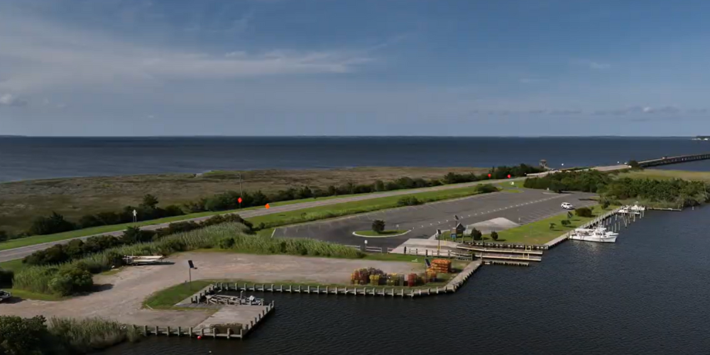 Aerial image of Manns Harbor Marina