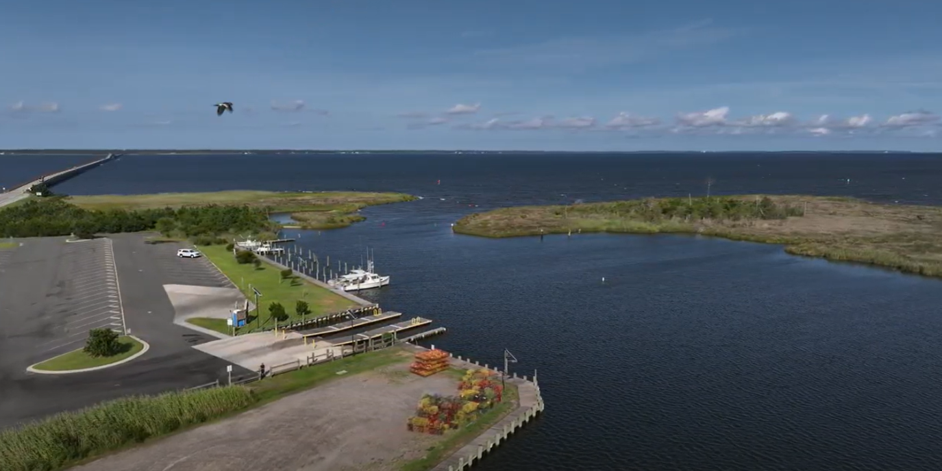 Aerial image of Manns Harbor Marina