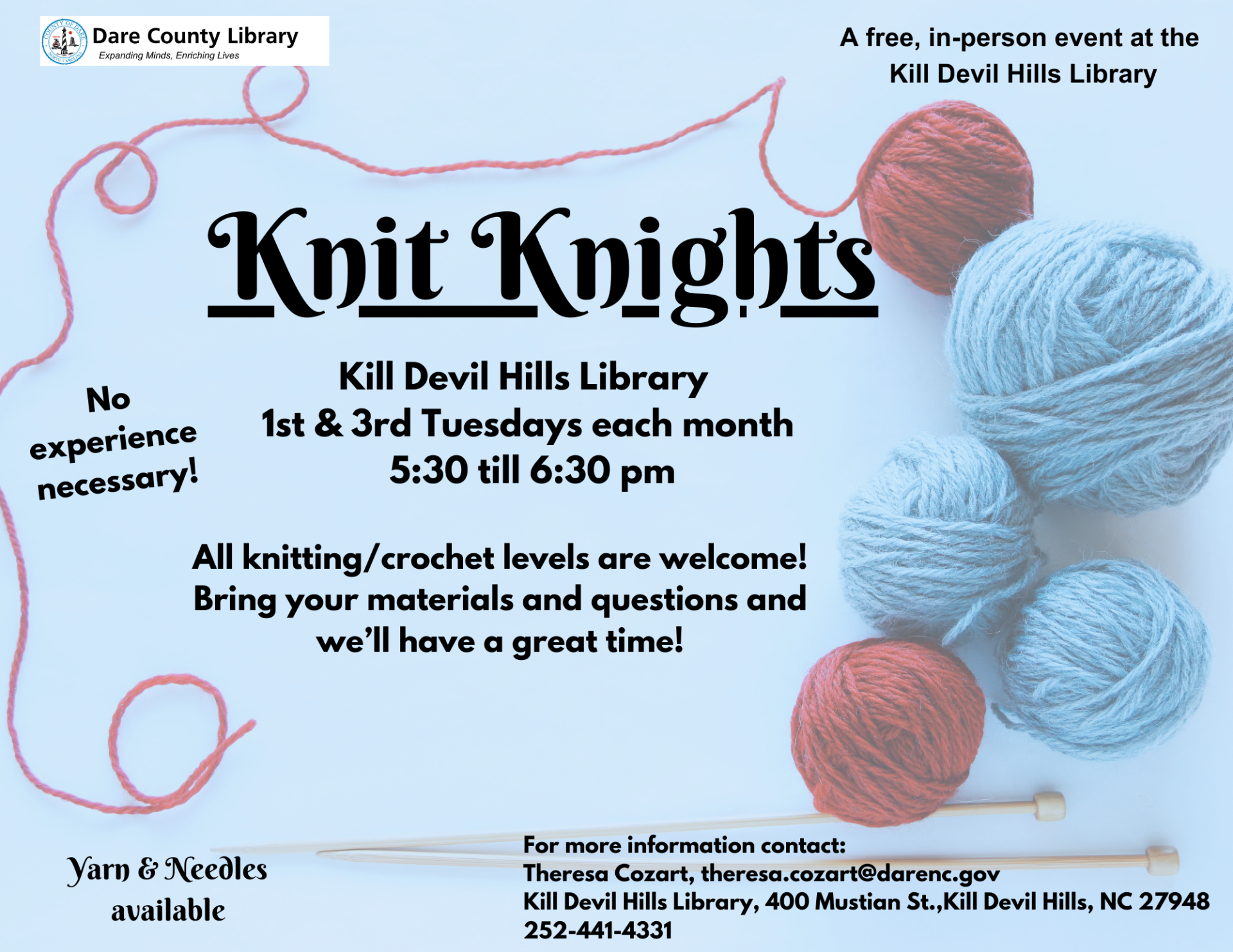 Knit Knights @ KDH Library