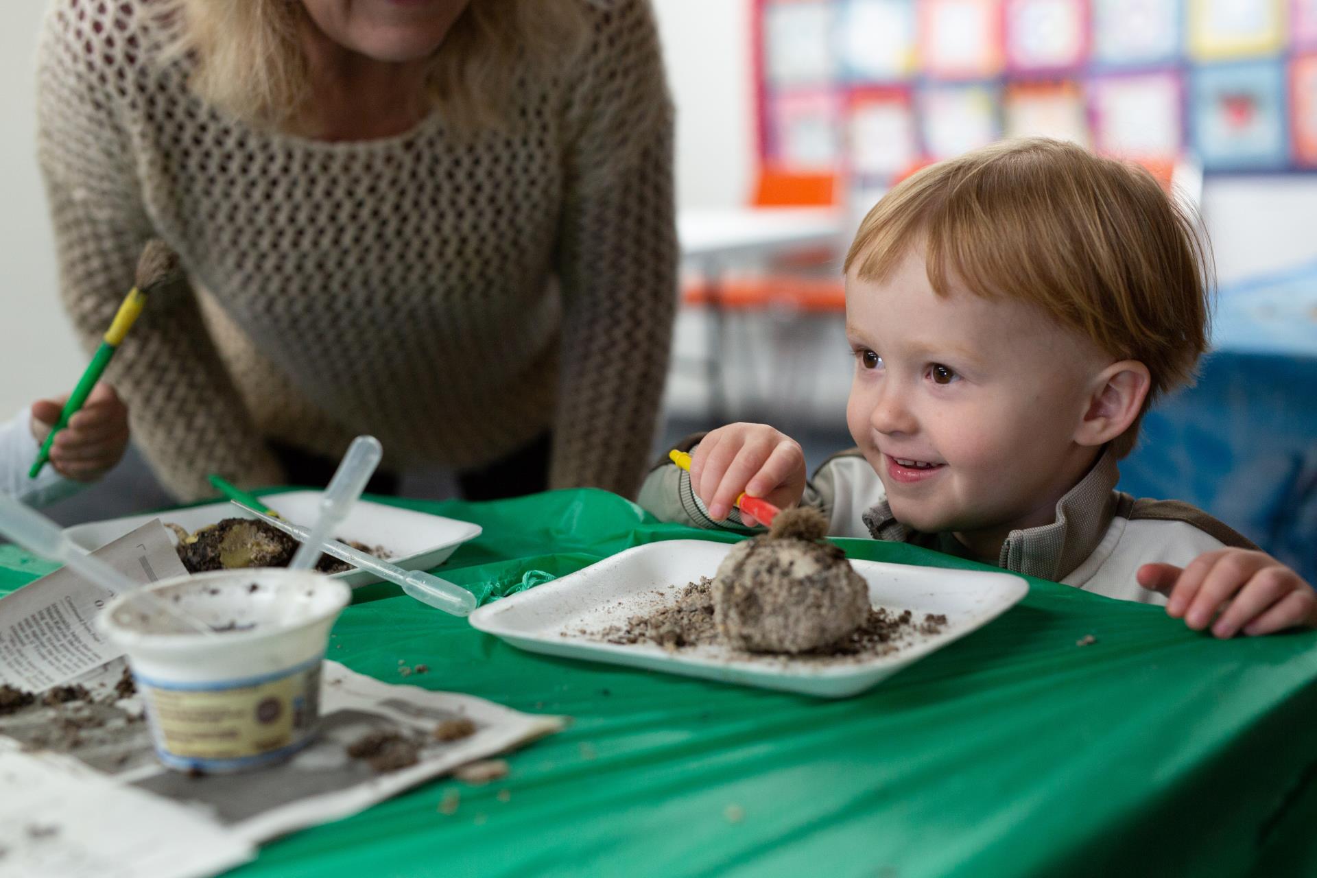 Image of Kid Playing at Library Program